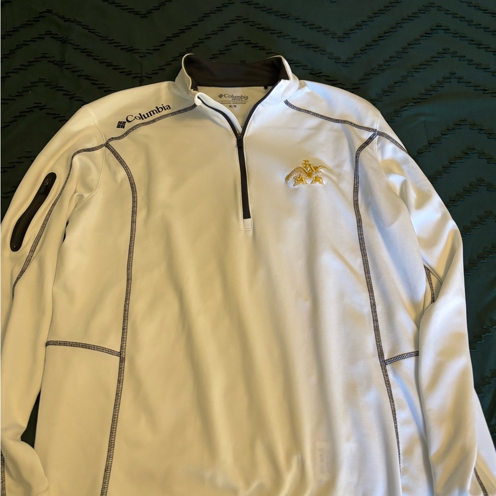 Columbia White and Gold Men's Performance Jacket